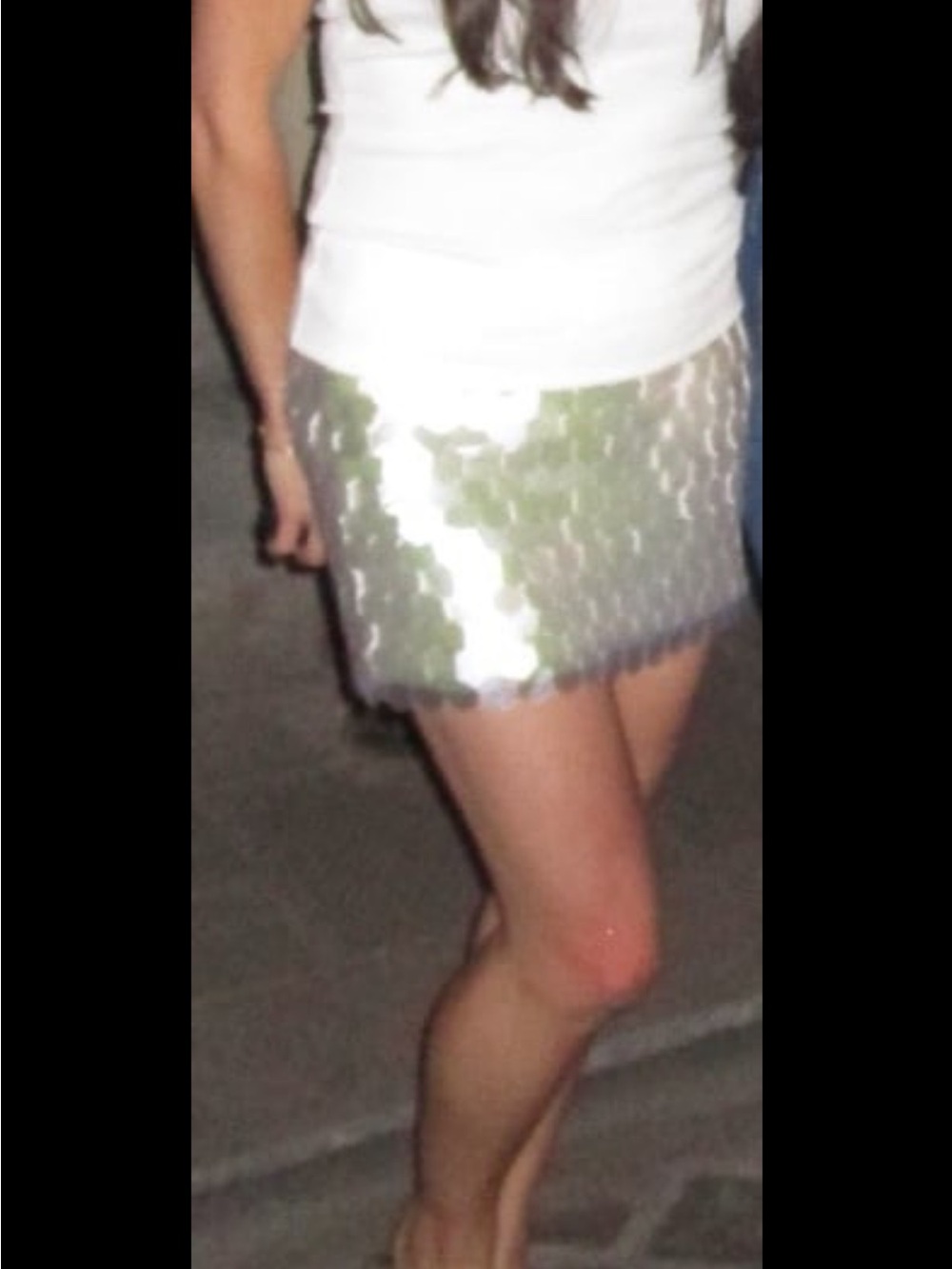 Zara Silver Sequin Mini Skirt